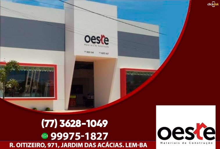 Banner OESTE MATERIAIS DE CONSTRUÇÃO